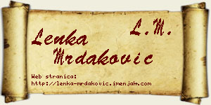 Lenka Mrdaković vizit kartica